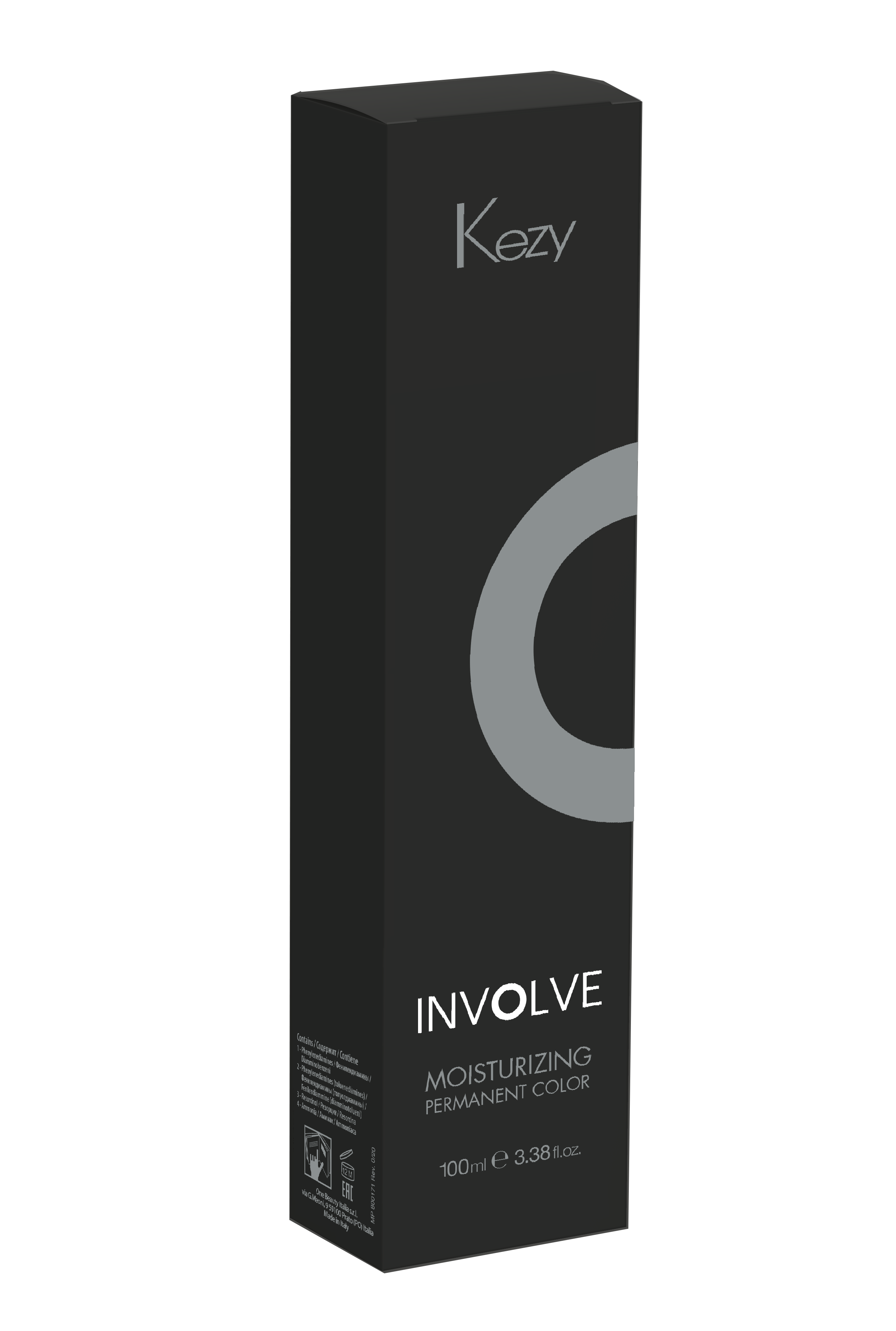 Kezy Involve, 1/0, черный, крем-краска, 100 мл.